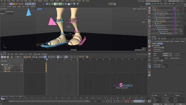 Copy and Flip Keyframes in C4D