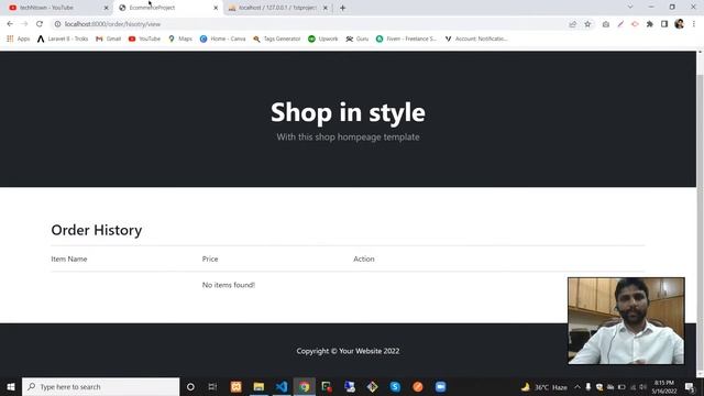 #laravel #ecommerce user #orders History and Order Details смотреть онлайн