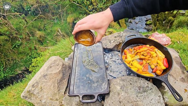 JUICIEST T-BONE STEAK   Relaxing ASMR In Nature