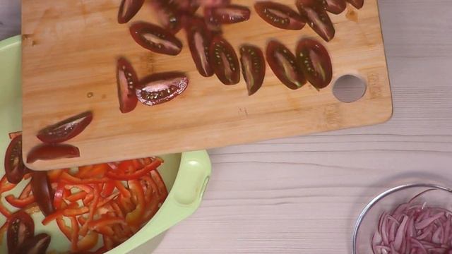 Салат с запечёнными баклажанами. смотреть онлайн