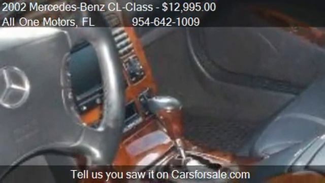 2002 Mercedes-Benz CL-Class CL500 - for sale in Hollywood, F смотреть онлайн