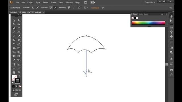 Adobe illustrator tools and shape of umbrella with great tips and tricks смотреть онлайн