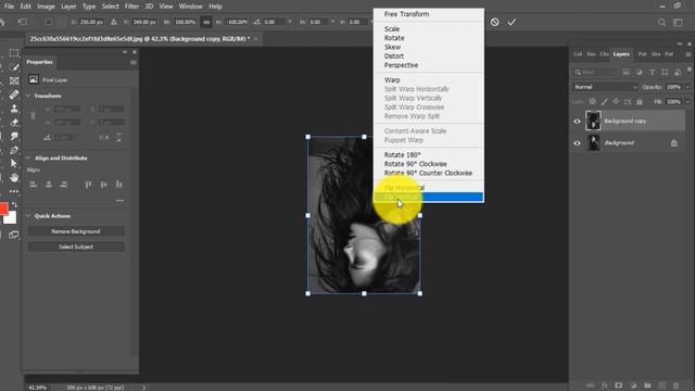 How to flip an image in photoshop 2023 - 5 minute solution смотреть онлайн