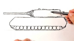 Как нарисовать танк Маус