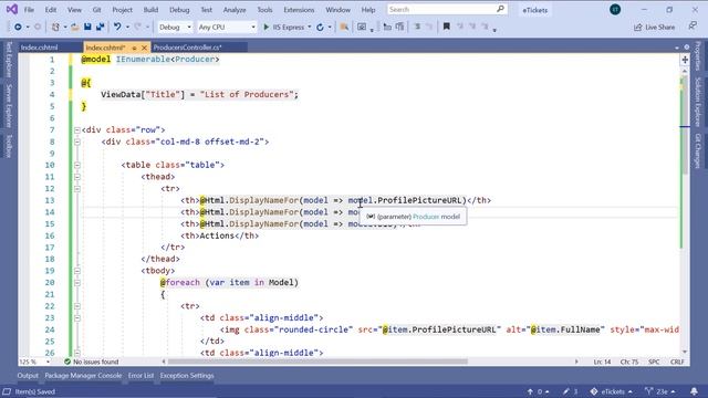 23. Adding the Producers view | ASP.NET MVC смотреть онлайн