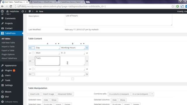 Create Table in WordPress Post смотреть онлайн