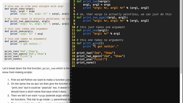 笨办法学python(中文字幕) _Ex18 смотреть онлайн