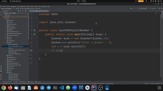 Placement Series | Count of digit of a Number | Solution in java | Very easy solution. смотреть онлайн