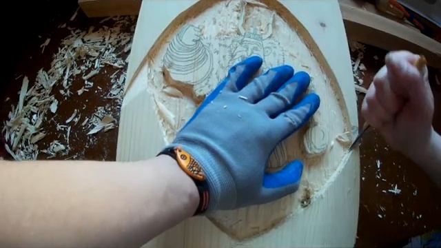 Викинг. 1 часть. Резьба по дереву. Viking. Part 1. Carving. смотреть онлайн