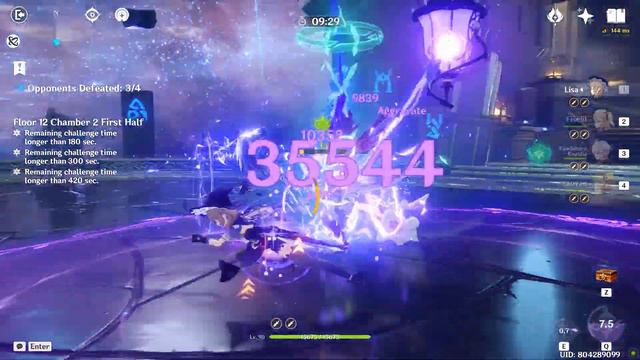 Lisa & YaoYao the CUTEST Aggravate Duo!! - V3.3 Spiral Abyss Floor12 Genshin Impact 1ST CHAMBER смотреть онлайн