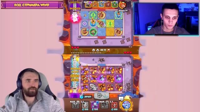 Батл блогеров. Винд vs Aleppo. Rush Royale смотреть онлайн