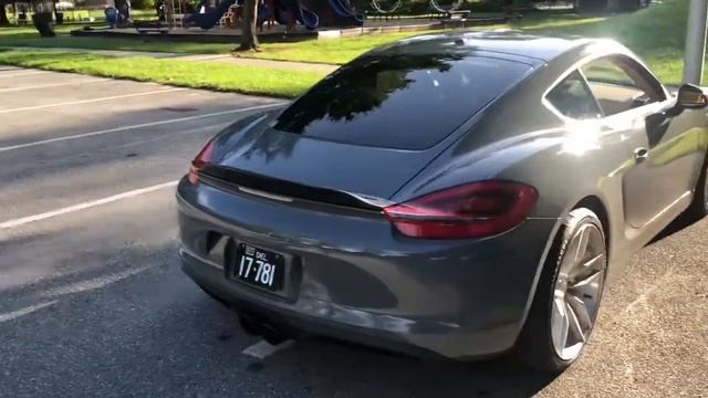 Nardo Grey wrap Porsche Cayman!! смотреть онлайн