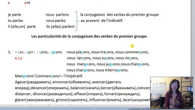 1. La grammaire du français. ( les verbes. 1-ier groupe). смотреть онлайн