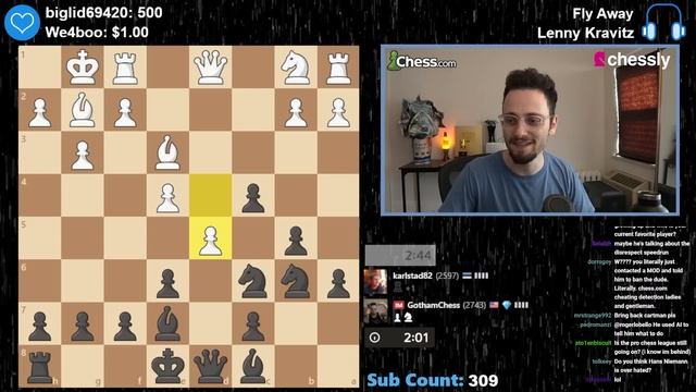 Chess.com Saves Levy From A Cheater смотреть онлайн