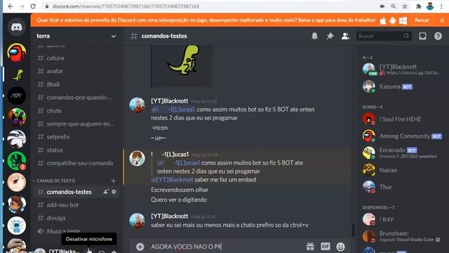 Como Criar Bot para o Discord em Javascript e Hospedar na Repl.it #2 (Host Gratuita - Open Source) смотреть онлайн