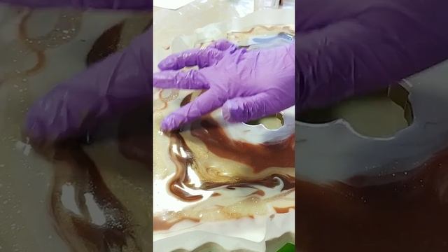 Срез камня (Жеода) техника RESIN ART смотреть онлайн