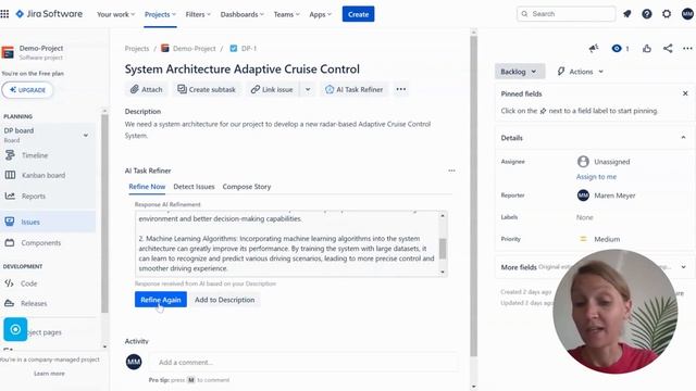 AI Task Refiner | Atlassian Cloud App Demo (Built with Atlassian Forge for Codegeist 2023) смотреть онлайн