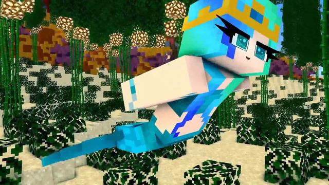 The Snake Love The Mermaid : Herobrine Brothers And Sadako Sisters :Monster School