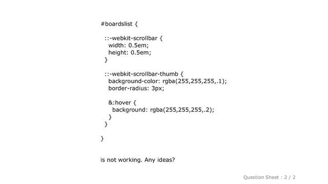 CSS : Custom scrollbar only in one div смотреть онлайн