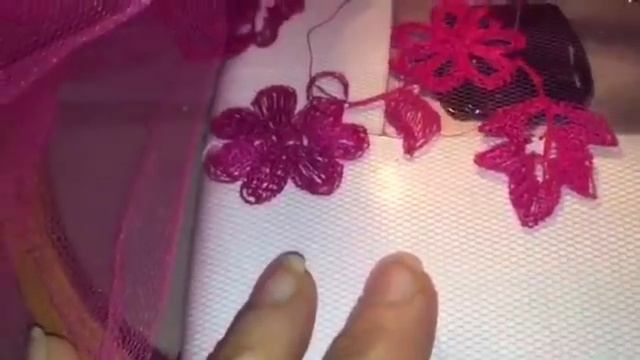 Машинная вышивка на фатине. Строчевая гладь?Emproidery Sewing Machine Tulle?Stickerei Nähmaschine смотреть онлайн