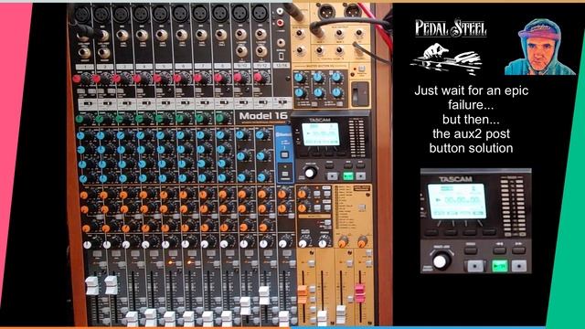 Tascam Model 16 My Way - Part 10 - Aux 2 Bus Post Button & Vocal Comping смотреть онлайн