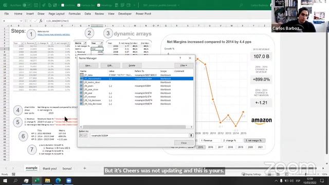 Excel Charts with Dynamic Arrays with Carlos Barboza смотреть онлайн