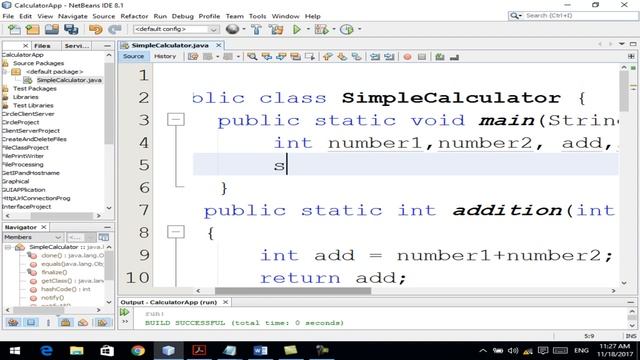 Simple Calculator Using Methods in Java смотреть онлайн