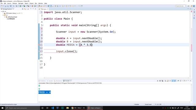 BEECROWD 1005 - Média 1 ( Resolução em Java ) | URI Online Judge смотреть онлайн