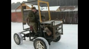 Самодельный минитрактор переломка "КПТ-4".  Часть 5.