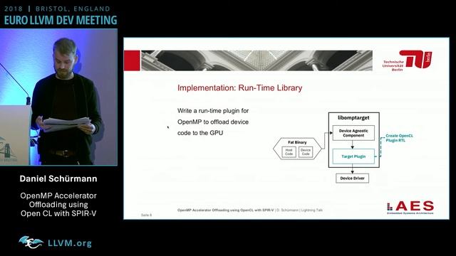 2018 EuroLLVM Developers’ Meeting: D. Schürmann “OpenMP Accelerator Offloading with OpenCL ...” смотреть онлайн