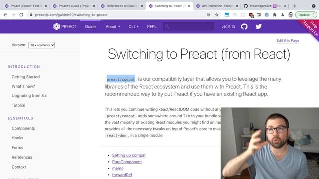What is Preact? (the best small React alternative) смотреть онлайн