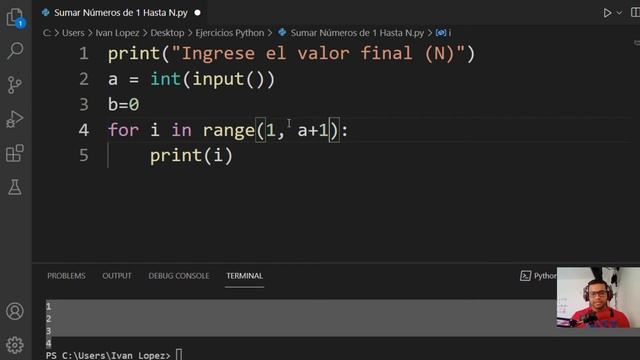 ? SUMA DE N NÚMEROS en PYTHON ? [1 HASTA N] | SUMAR un RANGO DE NUMEROS ? CURSO DE PYTHON смотреть онлайн