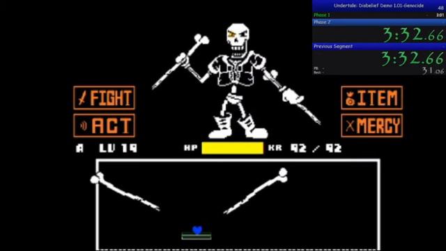 (6:36:03) Undertale: Disbelief Demo 1.01 Genocide Speedrun смотреть онлайн