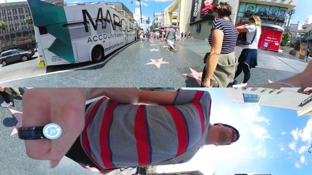[360 video VR] TCL Mann's Chinese Theatre Walk of Fame Hollywood Los Angeles Google Cardboard смотреть онлайн