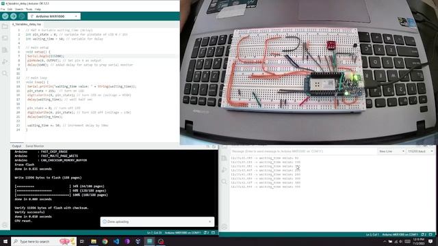 Using A Variable for delay (Arduino MKR1000) смотреть онлайн