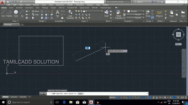 #01_Auto-CAD Line Command - Tamil смотреть онлайн