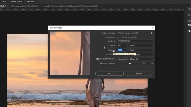 REDIMENTIONNER RECADRER ET CHANGER LA RESOLUTION D'UNE IMAGE avec PHOTOSHOP 2021 Bruno Sorce смотреть онлайн