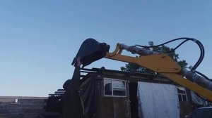 Прицепной Миниэкскаватор своими руками, первые испытания.