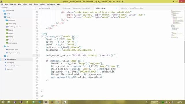 03 Phone Book using PHP( Add Contact Part ) смотреть онлайн