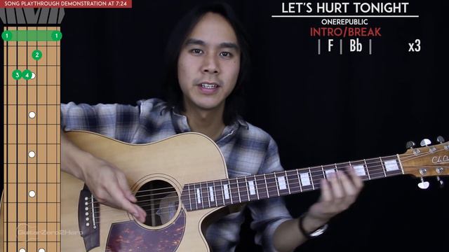 Let's Hurt Tonight Guitar Tutorial - OneRepublic Guitar Lesson 🎸 |Chords + Cover| смотреть онлайн