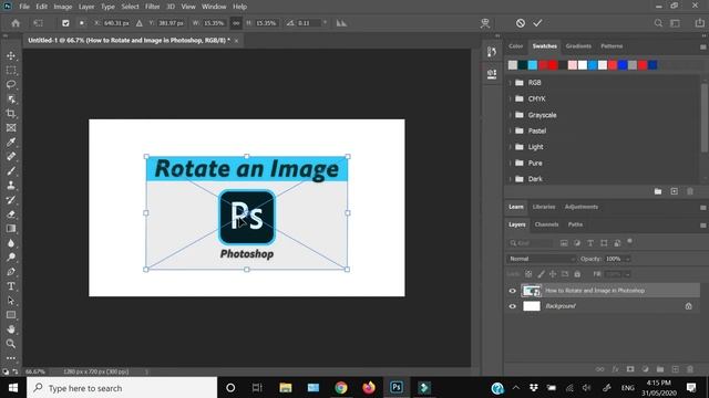 How to Rotate Image in Photoshop смотреть онлайн
