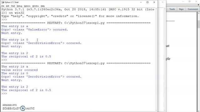 exception handling in python 1 смотреть онлайн
