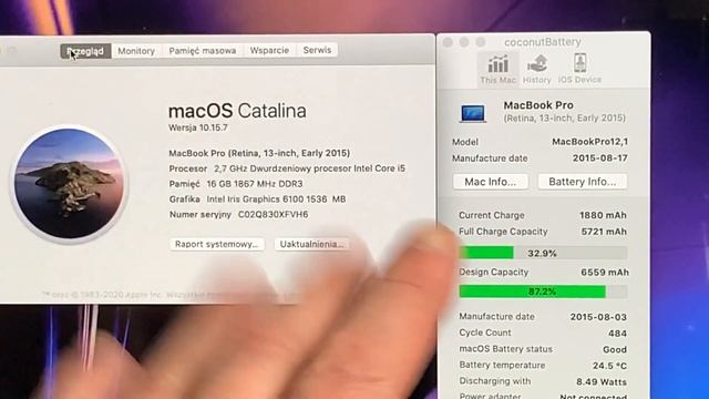 Apple MacBook Pro 13" A1502 i5 8 GB 256 GB SSD смотреть онлайн