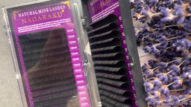 Ресницы Nagaraku на ленте изгиб D, толщина 0.20 смотреть онлайн