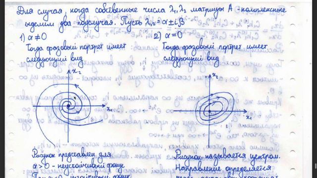 37 Фазовый портрет положения равновесия системы из двух уравнений с постоянными коэффициентами пр смотреть онлайн