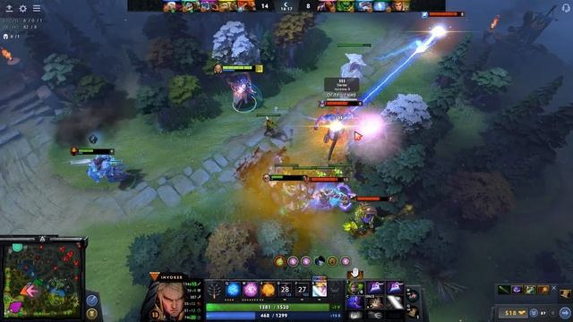 ИНВОКЕР БЕЗ РУК VS БУСТЕР АНТИМАГ? КОМБЕК | INVOKER DOTA 2