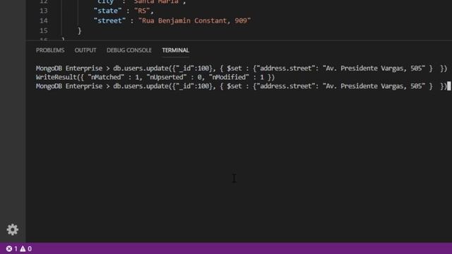 PRIMEIROS PASSOS COM MONGODB - AULA 15 - Alterando arrays e sub-documentos смотреть онлайн
