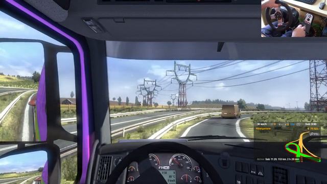 Euro Truck Simulator 2 + Logitech G27 + TrackIR 5 + TrackClip PRO #032 - Live смотреть онлайн