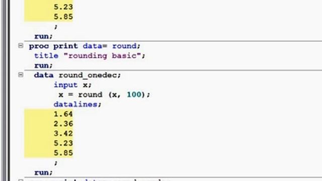 SAS Numeric Functions-1: round, int, truncate смотреть онлайн