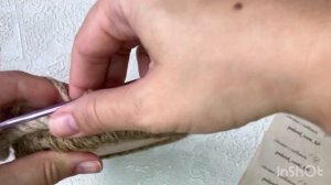 Круглая корзинка из джута с деревянным донышком